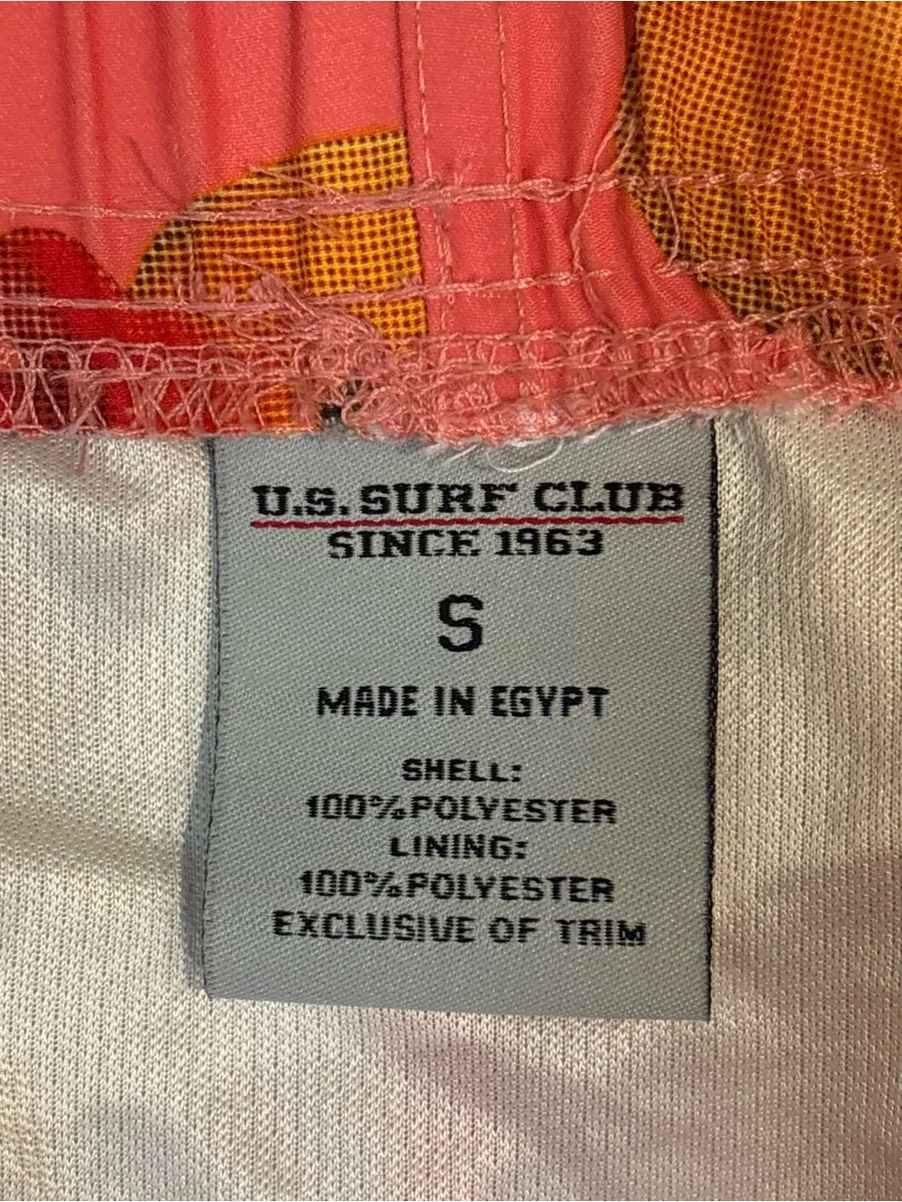Men's Bright Pink Rubber Duck Swim Trunks